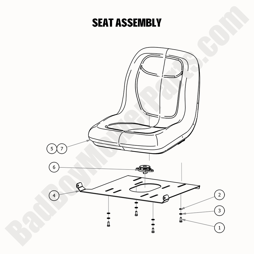 2270 - Bad Boy Mower Parts Lookup > 2020 > MZ & MZ Magnum > Seat Assembly
